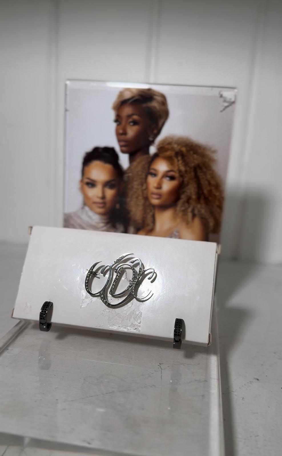 ODC Crystal Monogram Brooch